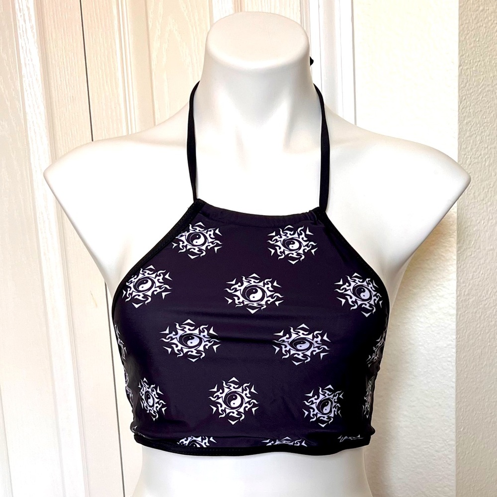Halter YinYang Bikini Top